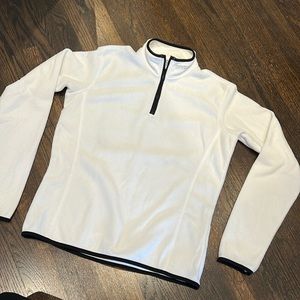 Spyder 3/4 zip pullover white